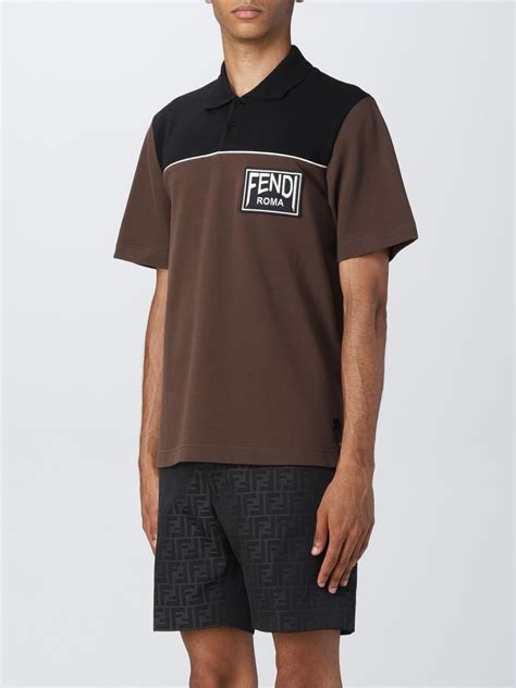 fendi black polo|fendi polo top.